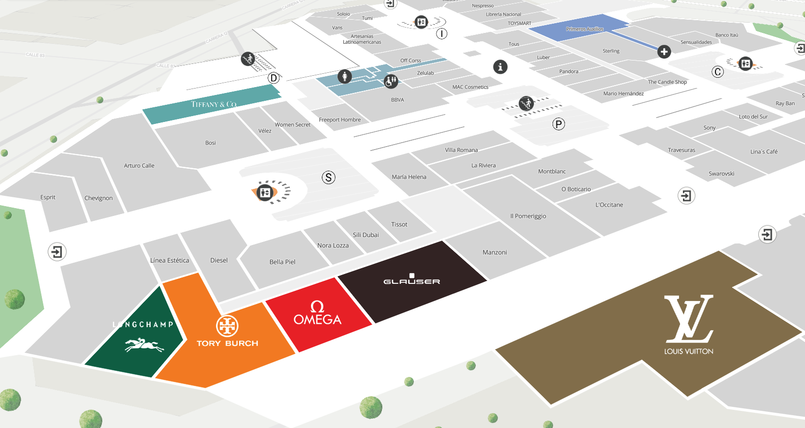 MapVX Sample Map of a Mall